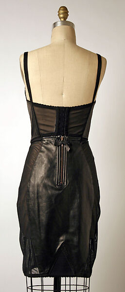 Ensemble, Jean Paul Gaultier (French, born 1952), leather, synthetic, French