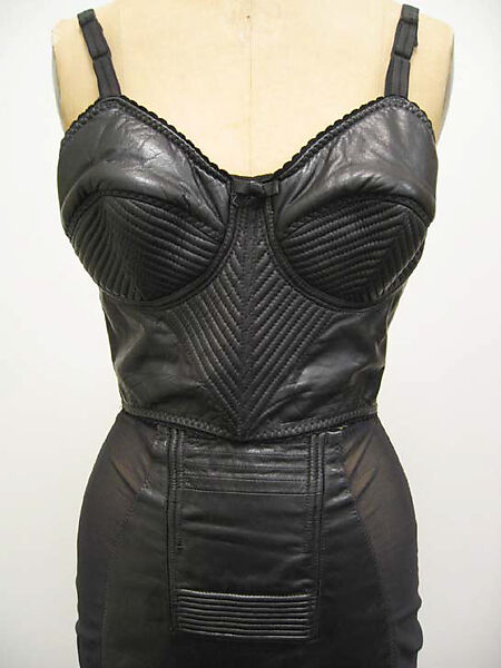Ensemble, Jean Paul Gaultier (French, born 1952), leather, synthetic, French