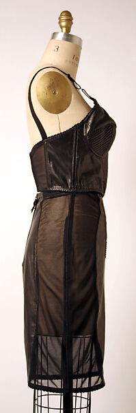 Ensemble, Jean Paul Gaultier (French, born 1952), leather, synthetic, French