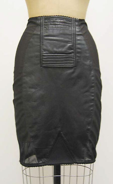 Ensemble, Jean Paul Gaultier (French, born 1952), leather, synthetic, French
