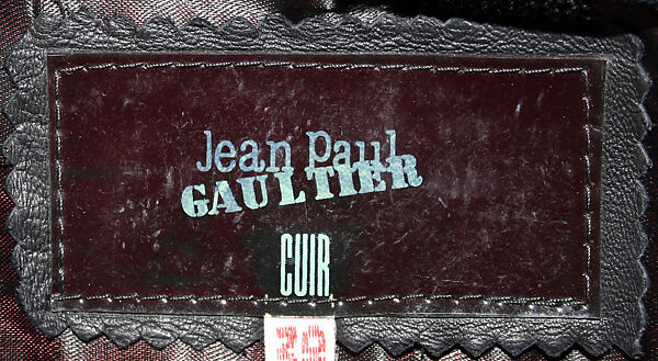 Ensemble, Jean Paul Gaultier (French, born 1952), leather, synthetic, French