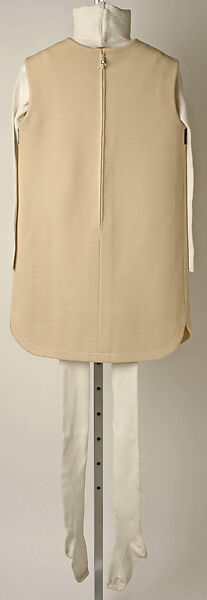 Ensemble, Pierre Cardin (French (born Italy), San Biagio di Callalta 1922–2020 Neuilly), wool, cotton, plastic, French