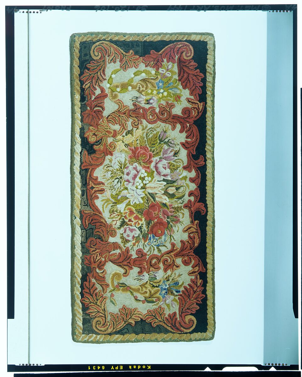 Hooked Rug, Wool, American