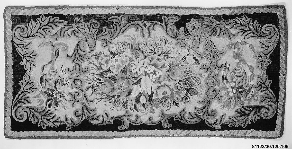 Hooked Rug, Wool, American