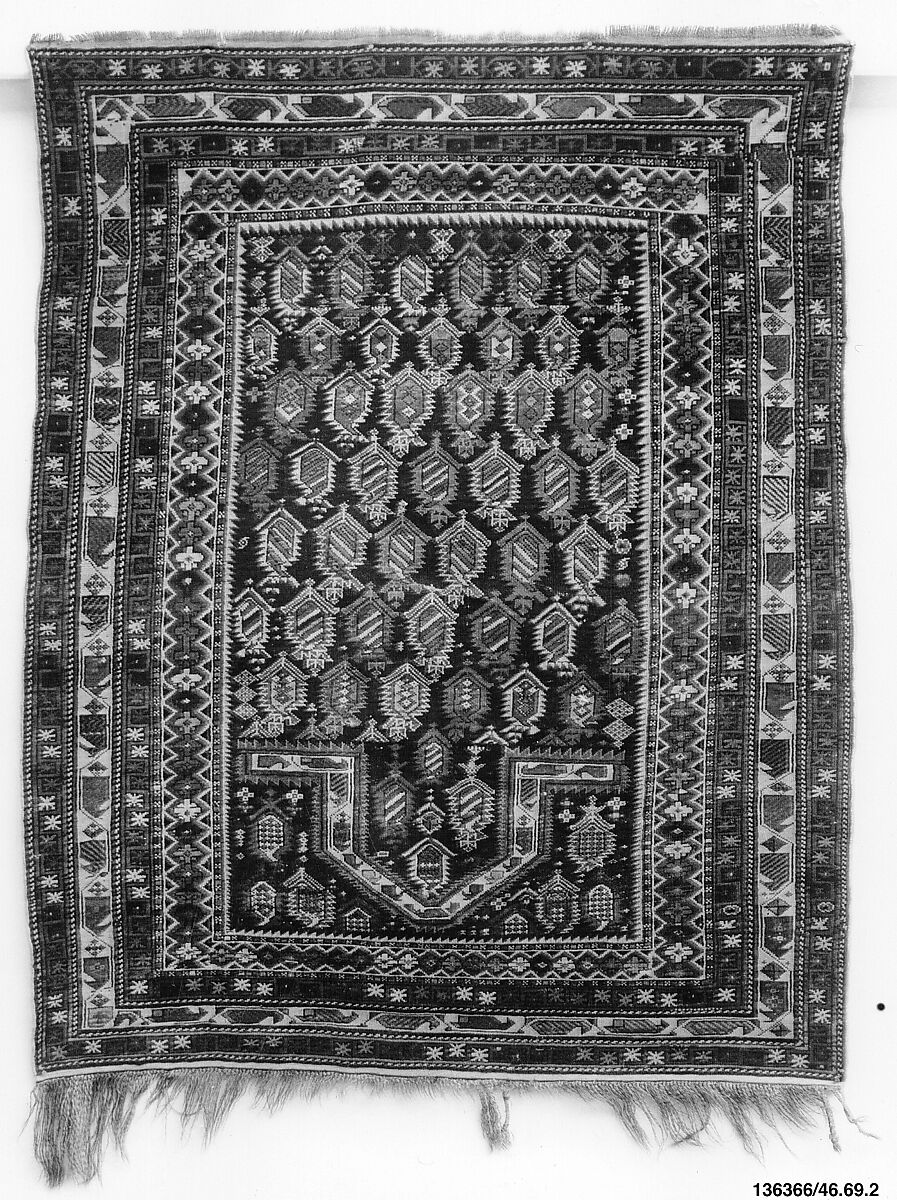 Knotted Rug, Wool, Caucasian 