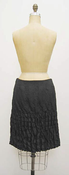 Ensemble, Prada (Italian, founded 1913), (a) plastic, wool, feathers, mohair, rayon; (b) silk, synthetic fiber, wool; (c, d) silk; (e, f) plastic (vinyl), leather, Italian