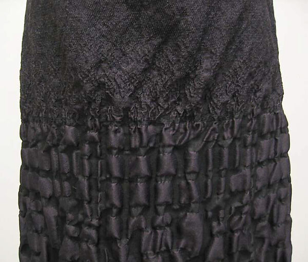 Ensemble, Prada (Italian, founded 1913), (a) plastic, wool, feathers, mohair, rayon; (b) silk, synthetic fiber, wool; (c, d) silk; (e, f) plastic (vinyl), leather, Italian