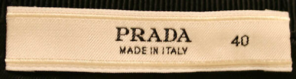 Ensemble, Prada (Italian, founded 1913), (a) plastic, wool, feathers, mohair, rayon; (b) silk, synthetic fiber, wool; (c, d) silk; (e, f) plastic (vinyl), leather, Italian