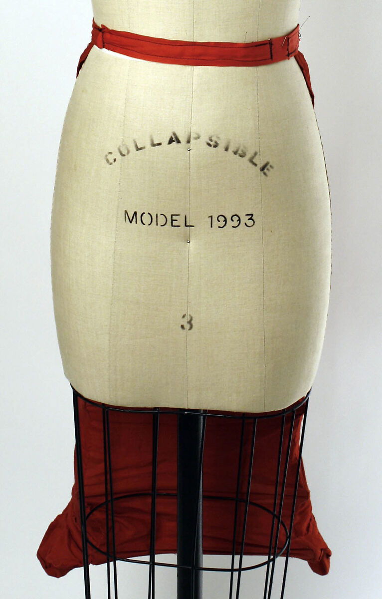 Bustle, cotton, probably American