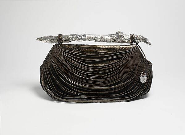 "Gleaner", Michele Oka Doner (American, born Miami Beach, Florida, 1945), crocodile skin, silver, American 