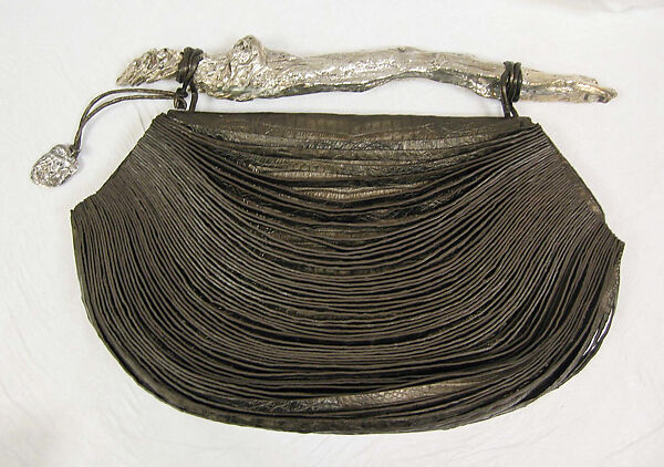 "Gleaner", Michele Oka Doner (American, born Miami Beach, Florida, 1945), crocodile skin, silver, American