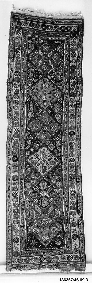 Knotted Rug, Wool, Caucasian 