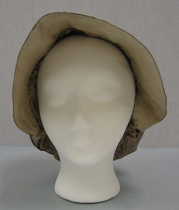 Cap, silk, probably American