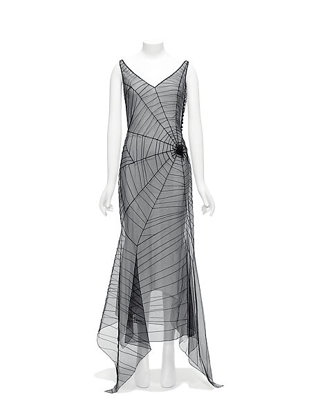 Dress, John Galliano (founded 1984), silk, synthetic, British