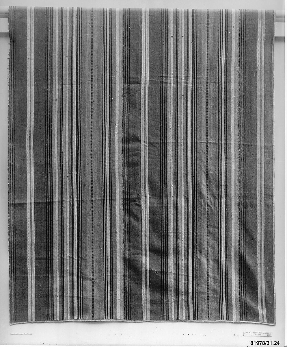 Woven Rug, Wool and cotton, woven, American