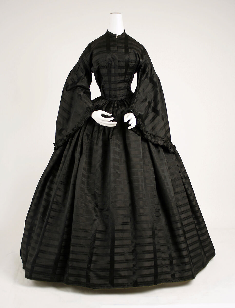 Mourning dress, silk, American 