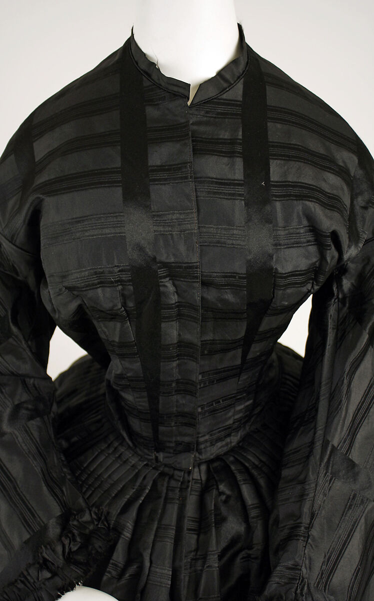 Mourning dress, silk, American