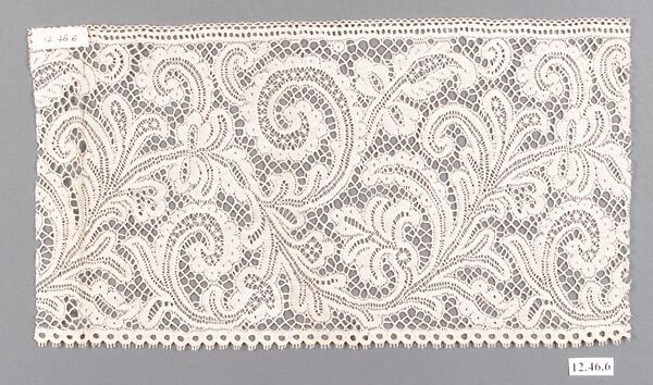 Lace Sample, Designed by Bert Edson, Cotton (?) lace, American 