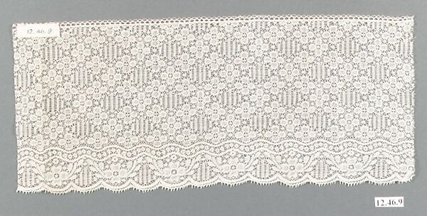 Lace Sample, Designed by Bert Edson, Cotton (?) lace, American 