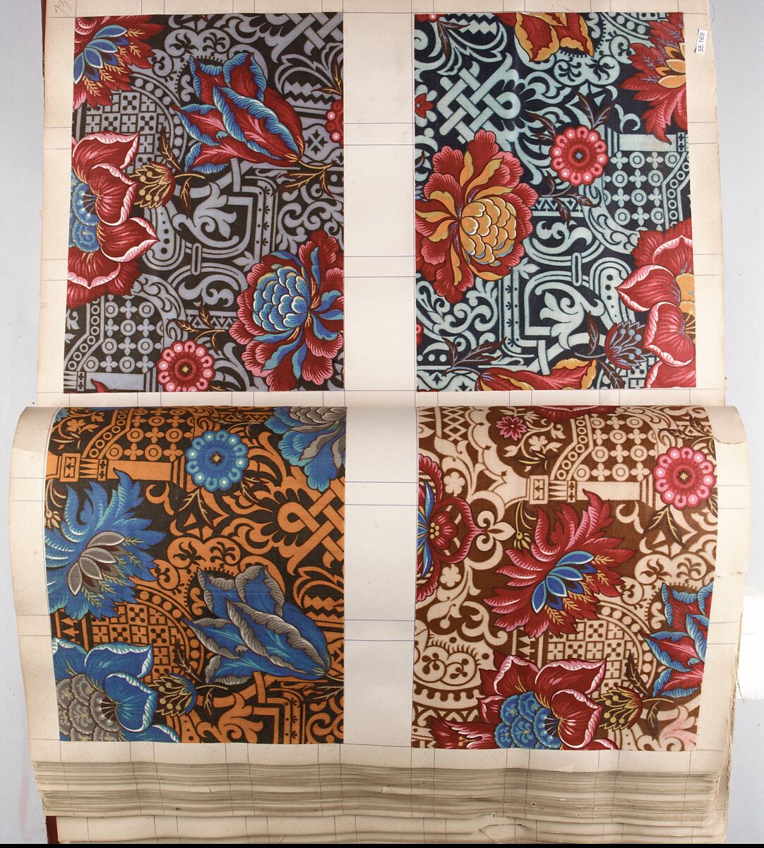 Sample book, Paper, cloth, American