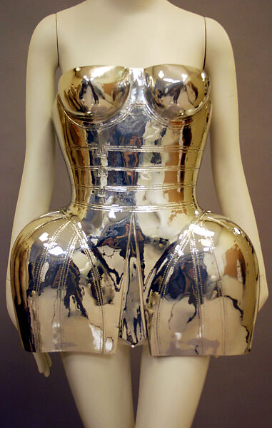 Dress, Dolce &amp; Gabbana (Italian, founded 1985), leather, silicon, Italian