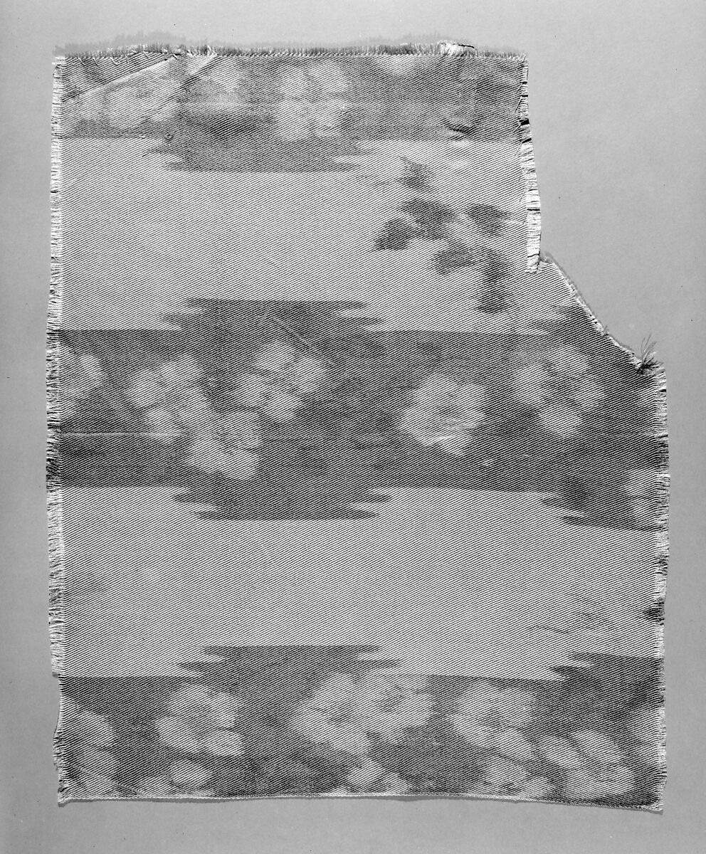 Apple-blossom textile, Associated Artists (1883–1907), Silk, woven and printed, American