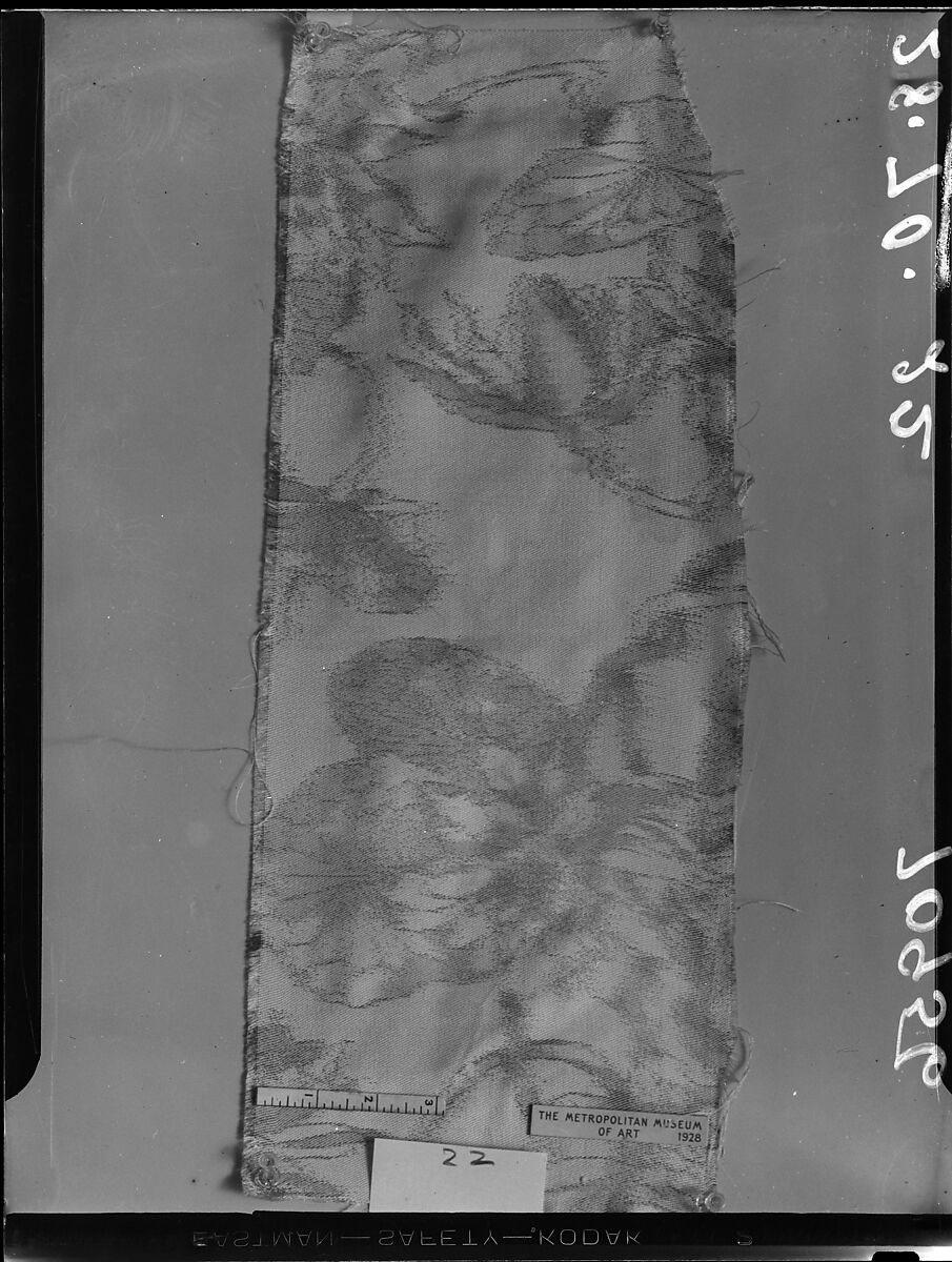 Water-lily textile, Associated Artists (1883–1907), Silk, printed, woven, American