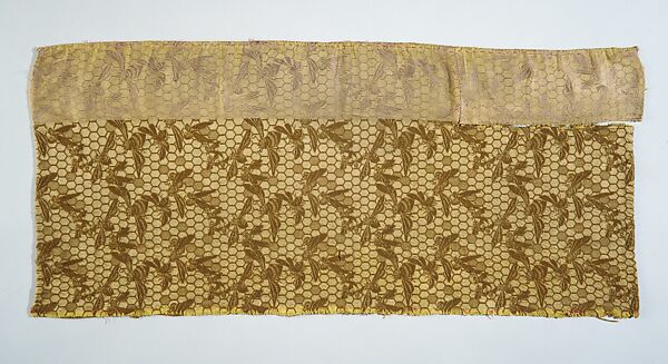 Bees-and-honeycomb textile, Candace Wheeler (American, Delhi, New York 1827–1923 New York), Silk and wool, woven, American