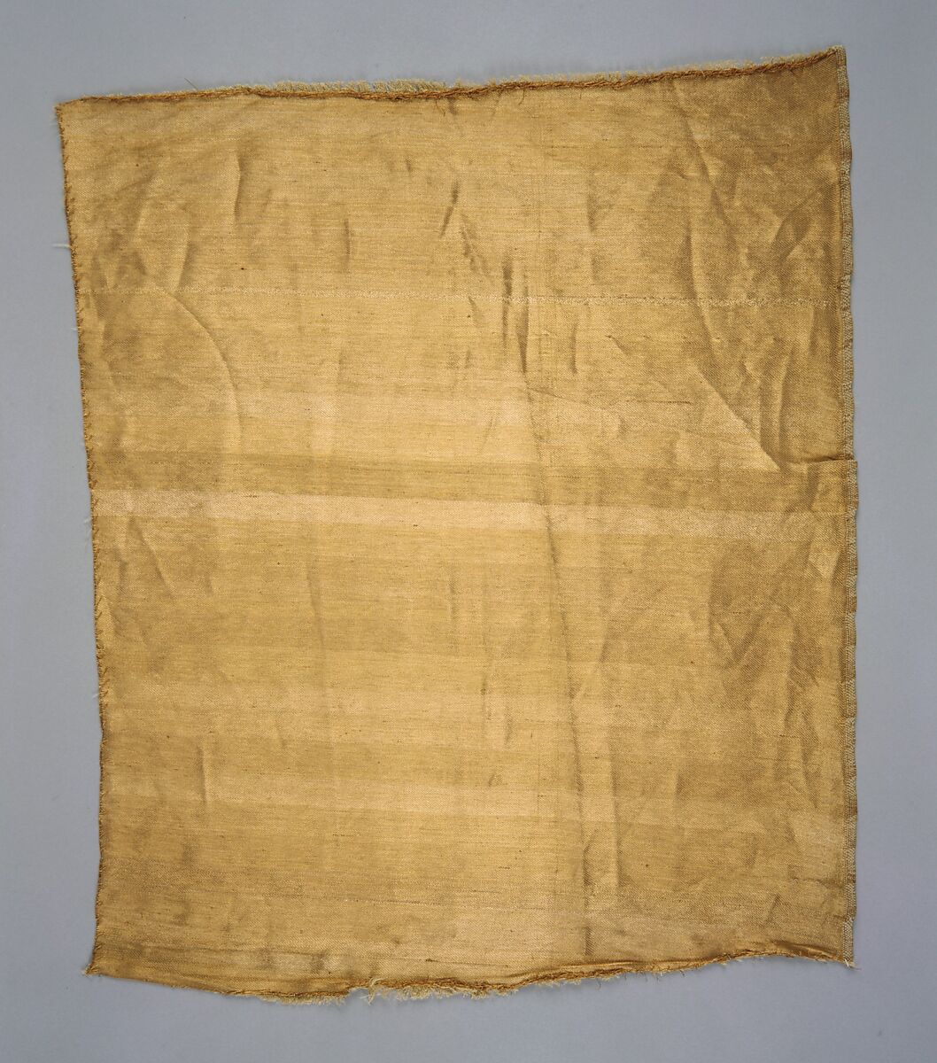 Copper metallic textile, Associated Artists (1883–1907), Silk and copper thread, woven, American