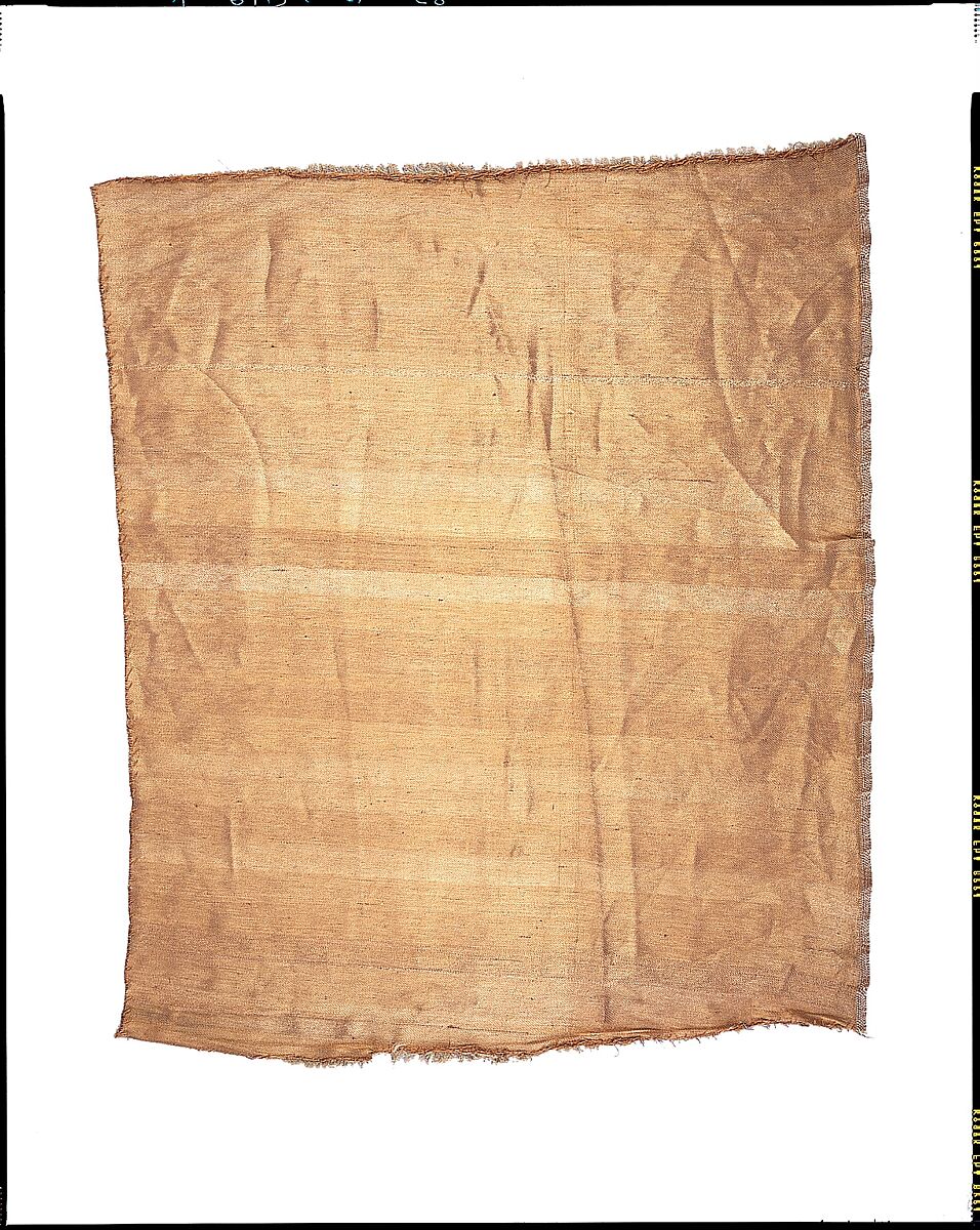 Copper metallic textile, Associated Artists (1883–1907), Silk and copper thread, woven, American