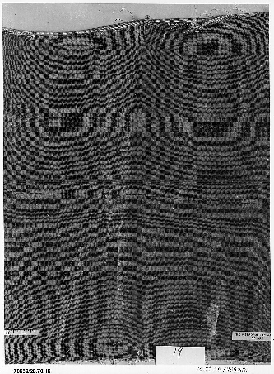 Copper metallic textile, Associated Artists (1883–1907), Silk and copper thread, woven, American