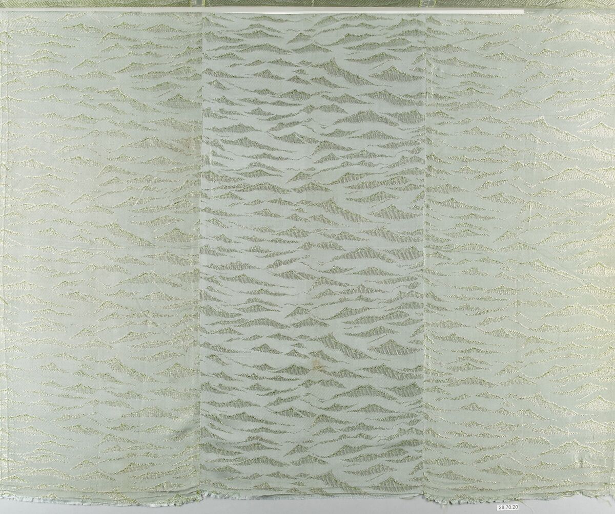 Water-pattern textile, Associated Artists (1883–1907), Silk, woven, American 