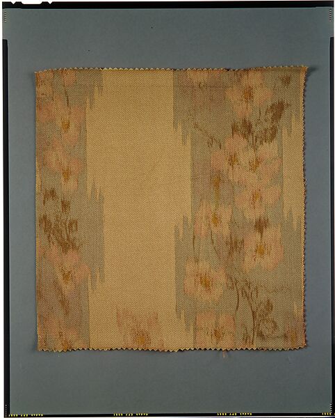Apple-blossom textile, Associated Artists (1883–1907), Silk, printed, American