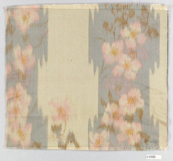 Apple-blossom textile, Associated Artists (1883–1907), Silk, printed, American 