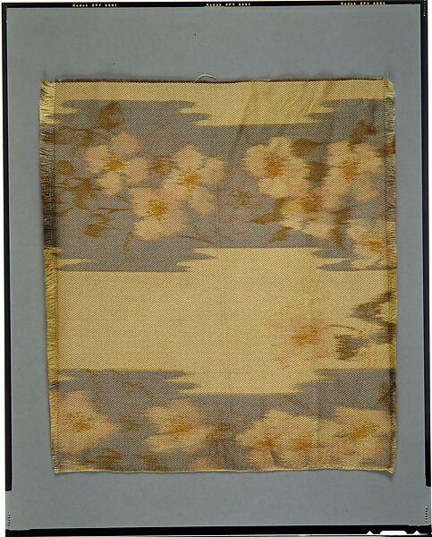 Apple-blossom textile, Associated Artists (1883–1907), Silk, printed, American