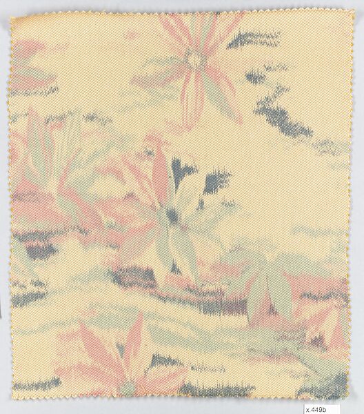 Clematis textile, Associated Artists (1883–1907), Silk, printed, American 