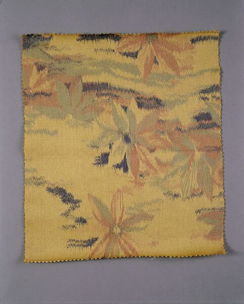 Clematis textile, Associated Artists (1883–1907), Silk, printed, American
