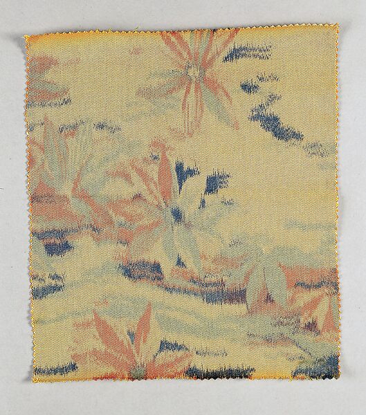 Clematis textile, Associated Artists (1883–1907), Silk, printed, American