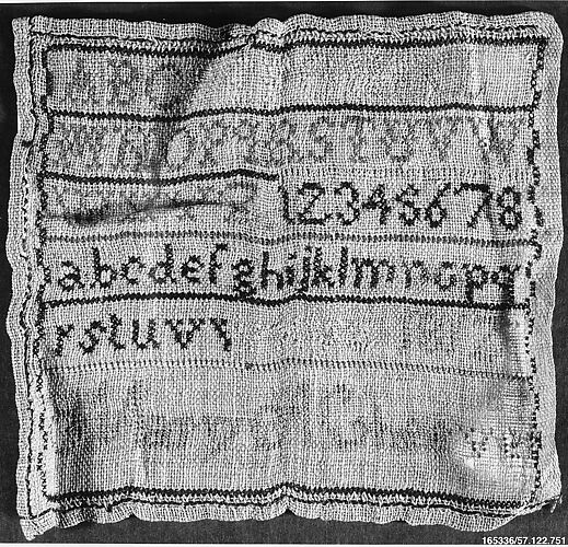 Embroidered sampler