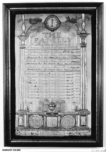 Embroidered sampler