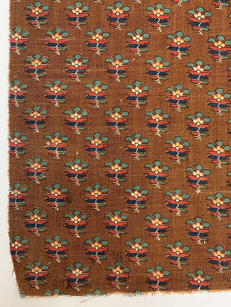 Sample, Merrimac Mills, Cotton, discharge and roller-printed, American