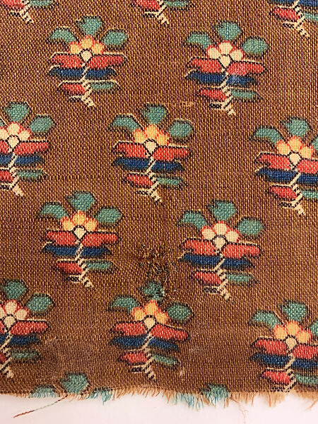 Sample, Merrimac Mills, Cotton, discharge and roller-printed, American