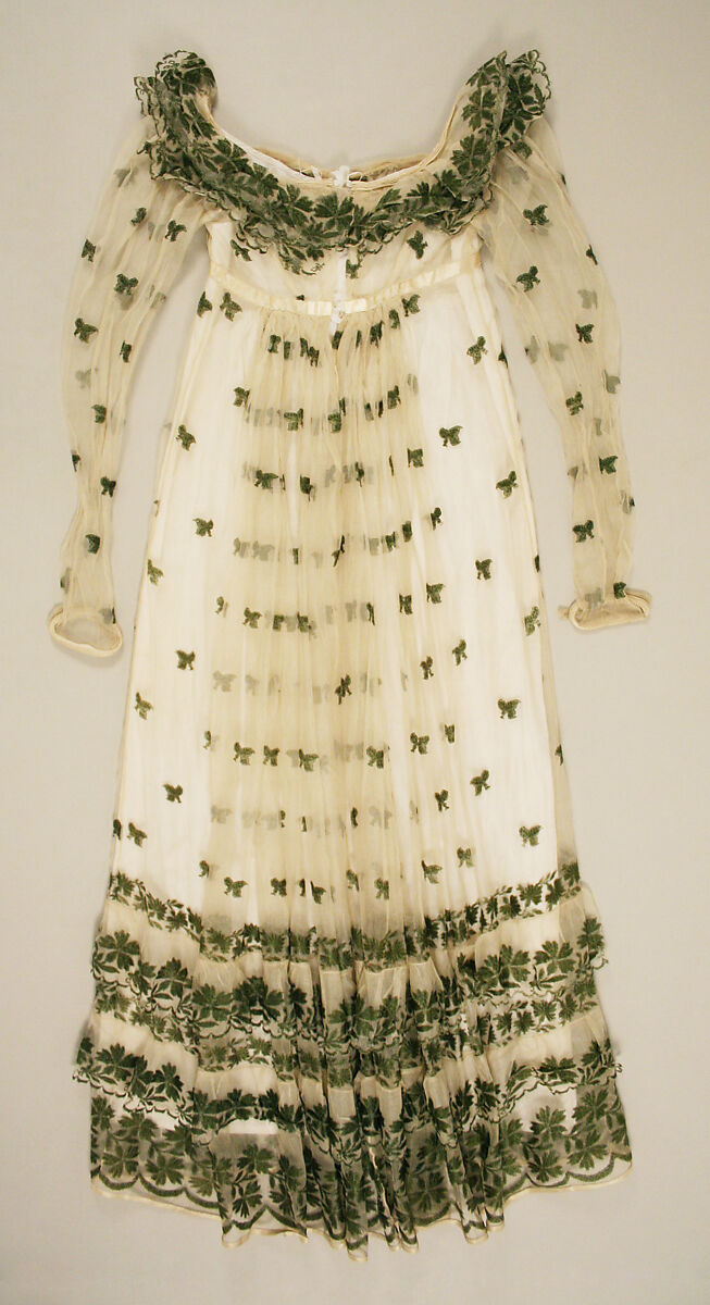 Dress, silk, probably French