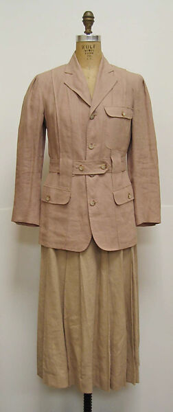 Ensemble, Ralph Lauren (American, founded 1967), linen, leather, American 