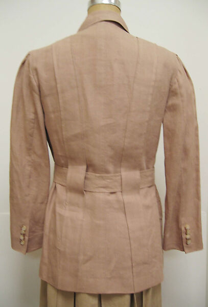 Ensemble, Ralph Lauren (American, founded 1967), linen, leather, American