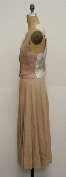 Ensemble, Ralph Lauren (American, founded 1967), linen, leather, American