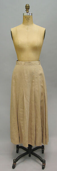 Ensemble, Ralph Lauren (American, founded 1967), linen, leather, American