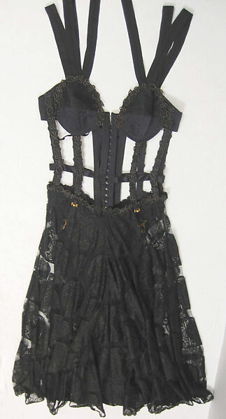Evening dress, Jean Paul Gaultier (French, born 1952), silk, metal, French 
