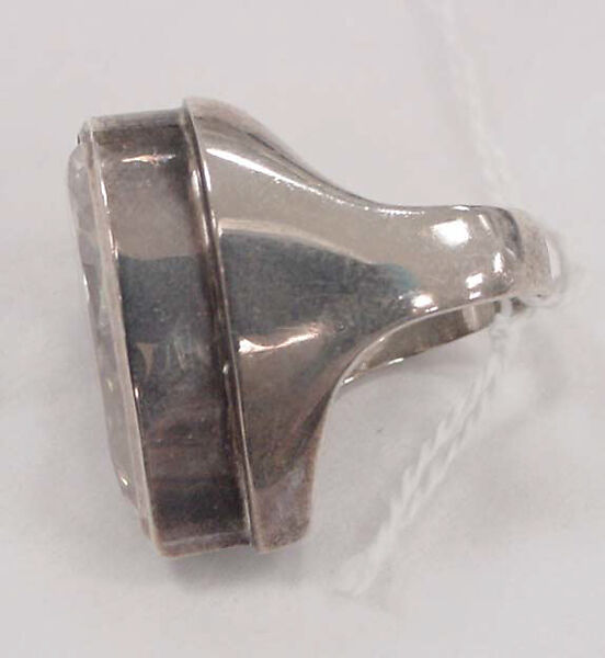 Ring, cubic zirconium, metal, American