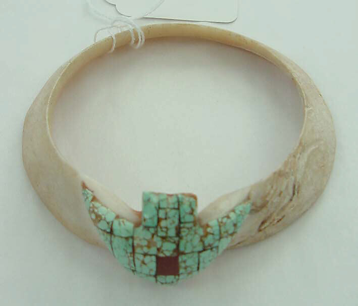 Jewelry set, shell, turquoise, Indigenous American